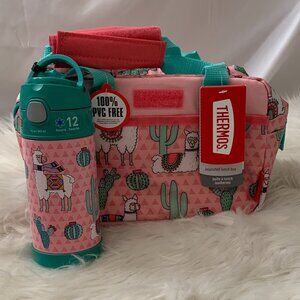 THERMOS Kids' Funtainer Desert Llama Lunch Duffle Bag with Water Bottle